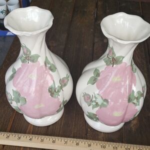 Cash Family handpainted vintage vases